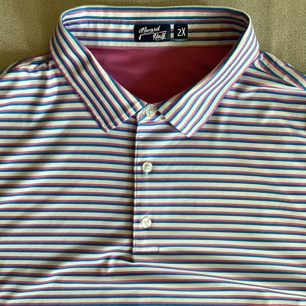 Men's Striped Polo Shirt - Multicolor iNward Half